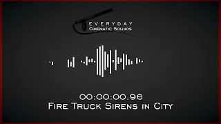 Fire Truck Sirens in City | HQ Sound Effects