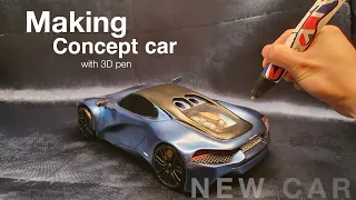 making new car with 3d pen