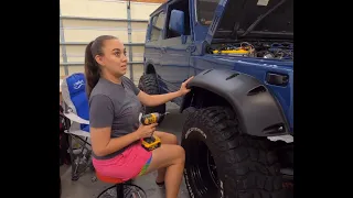 Bushwhacker Fender Flares on the Jimny!!!