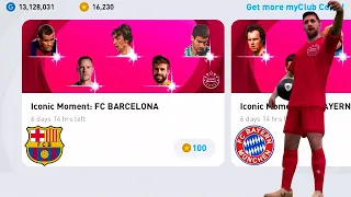 FREE Iconic Moment Messi - Barcelona & Bayern Munich Iconic Pack Opening | eFootball Pes Mobile