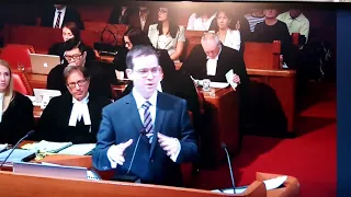 Justice Russell Brown asks Dr. Gábor Lukács Qs during Supreme Court case with Delta