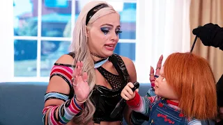 Liv Morgan’s deadly Chucky encounter behind the scenes