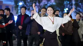 Yongji, Tibetan dance "greetings", bring you the blessing of the distance!