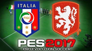 Pro Evolution Soccer 2017 Gameplay Italia vs Holanda (1080p 60fps)