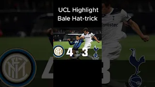 Inter Milan VS Tottenham UEFA Champions league Highlights (Bale Hat-trick)#shorts