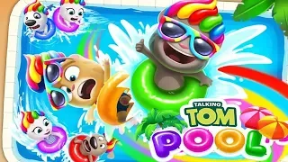 Talking Tom Pool - Full walkthrough - Gameplay iOS, Android Video Mobile - Get ready to party