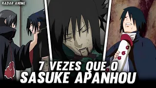 7 MAIORES SURRAS QUE O SASUKE JÁ LEVOU EM NARUTO