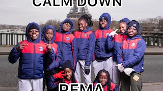 Ghetto Kids Dancing to Calm Down By Rema in Paris, France - Eiffel tower