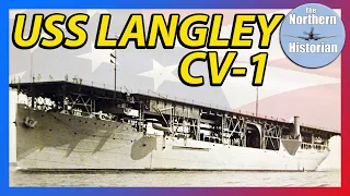 America's First Aircraft Carrier - USS Langley CV-1.
