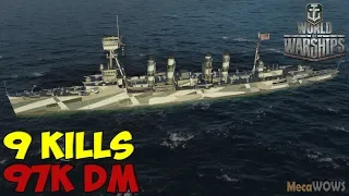 World of WarShips | Phoenix | 9 KILLS | 97K Damage - Replay Gameplay 4K 60 fps