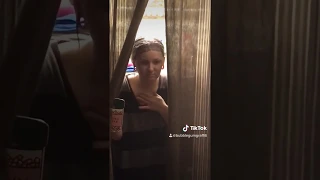 Girl vs bug, funny tik tok during quarantine