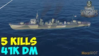 World of WarShips | Shinonome | 5 KILLS | 41K Damage - Replay Gameplay 1080p 60 fps