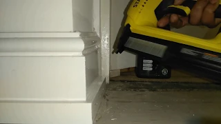 Stanley TRE650 Electric Brad Nailer In Action