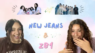 𐙚 REACCIONANDO a NEW JEANS 'Bubble Gum' & ZB1 'SWEAT'  MV | Kpop reaction ✮⋆˙