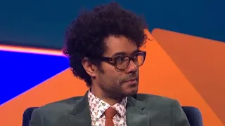 Audience laughing at the death of Richard Ayoade’s mother