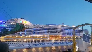 AIDA 💋LICHTER UND DROHNENSHOW 🛳️835 HAFENGEBURTSTAG HAMBURG