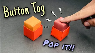 MINI origami BUTTON POP IT fidget toy - No Glue [origami pop it, origami fidget toy]