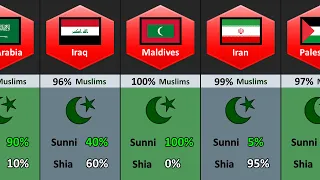 How Many Muslims of Different Countries
