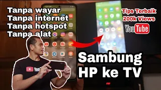 Cara paparkan skrin hp ke TV secara wireless