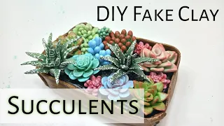 DIY Clay Succulents | Cold Porcelain Clay Succulent + useful Tips sculpting with Cold Porcelain Clay