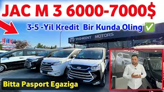 🔥😱 6000-7000$ PULI BOR JAC M3 BITTA PASPORTGA XARID QILING // PUL TOPAR MOSHINA XALQ KUTGAN KUNLAR🔥