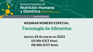 Webinar: Tecnología de Alimentos, número especial de #RENHYD