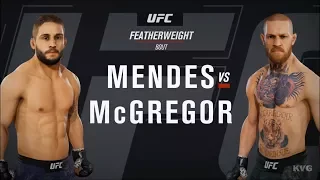 EA Sports UFC 3 - Chad Mendes vs Conor McGregor - Gameplay (HD) [1080p60FPS]