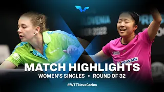 Highlights | Ana Tofant vs Shin Yubin | WS R32 | WTT Contender Nova Gorica 2022