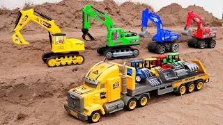 RC TRUCKS AND CONSTRUCTION MODELS / RC DIGGER LIEBHERR LOAD UP / SCANIA HEAVY HAULAGE TRUCK #2