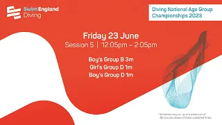 (S5) Diving National Age Group Championships 2023
