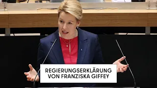Regierungserklärung von Berlins Regierender Bürgermeisterin Franziska Giffey im Abgeordnetenhaus