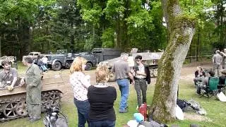 Militracks 2012 SdKfz 251 Halftrack leaving base camp Overloon 19 May 2012