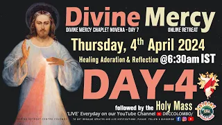 (LIVE) DAY - 4, Divine Mercy Online Retreat | Thursday | 4 April 2024 | DRCC