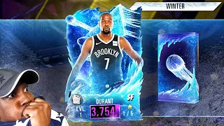 AMETHYST KEVIN DURANT IN WINTER PACK OPENING! NBA 2K Mobile Season 3 Gameplay Ep 4