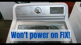 LG Washing Machine Won't Power On FIXED | Josh Cobb