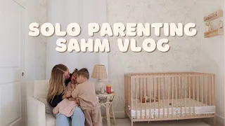 schedules/habits that are sticking, home reno rampage, vday decor/pr haul, and more | solo sahm vlog