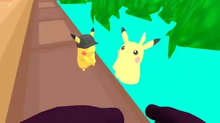 ANOTHER PIKA-COUSIN?! Sailor Peace & Pikachu Meet Gold (Mobifall) & Another Pikachu - VRChat