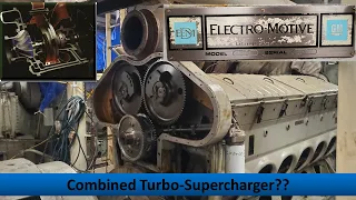 Combined Turbo Supercharger? 2-Stroke EMD Ship Engine