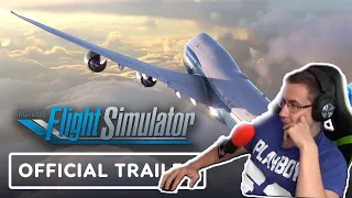 ЛИКС смотрит Microsoft Flight Simulator - Official Gameplay Trailer | X019