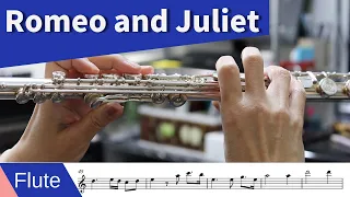 Romeo and Juliet -Nino Rota (1968)-with Sheet music / Flute Tutorial