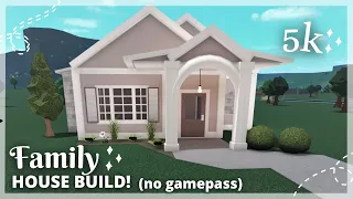 5K!BLOXBURG: FAMILY HOUSE BUILD, NO GAMEPASS !!