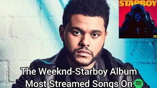 The Weeknd-Starboy Album Most Streamed Songs On Spotify