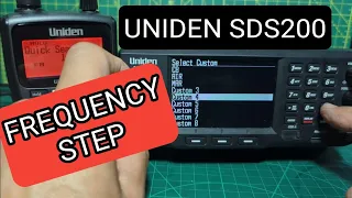 UNIDEN SDS100 /125 - QUICK FREQ STEP CHANGE - MANUAL SEARCH ??