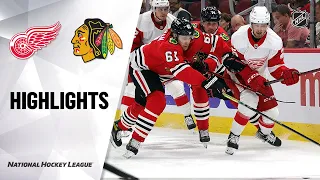 Red Wings @ Blackhawks 9/29/21 | NHL Highlights