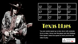 [Blues] Backing Track - Blues in G Stevie Ray Vaughan Style Texas Blues 130 BPM