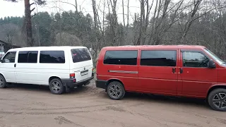 VW T4 КТО КОГО? РАЗГОН ДО 100. КТО БЫСТРЕЙ?