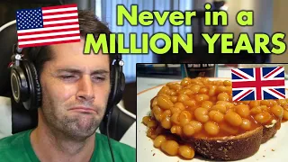 American Reacts to Common British Foods