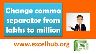 Change the comma separator from lakhs to million