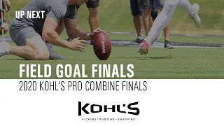 2020 Pro Combine | Field Goal Competition Finals | Kohl's Kicking Camps