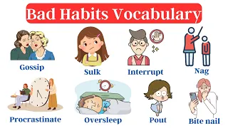 Talking About Bad Habits in English | Bad habits Vocabulary | English Vocabulary